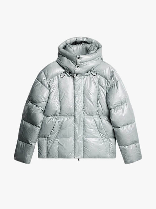 Chaquesobreencapude gris claro de gran tamaño Premium
