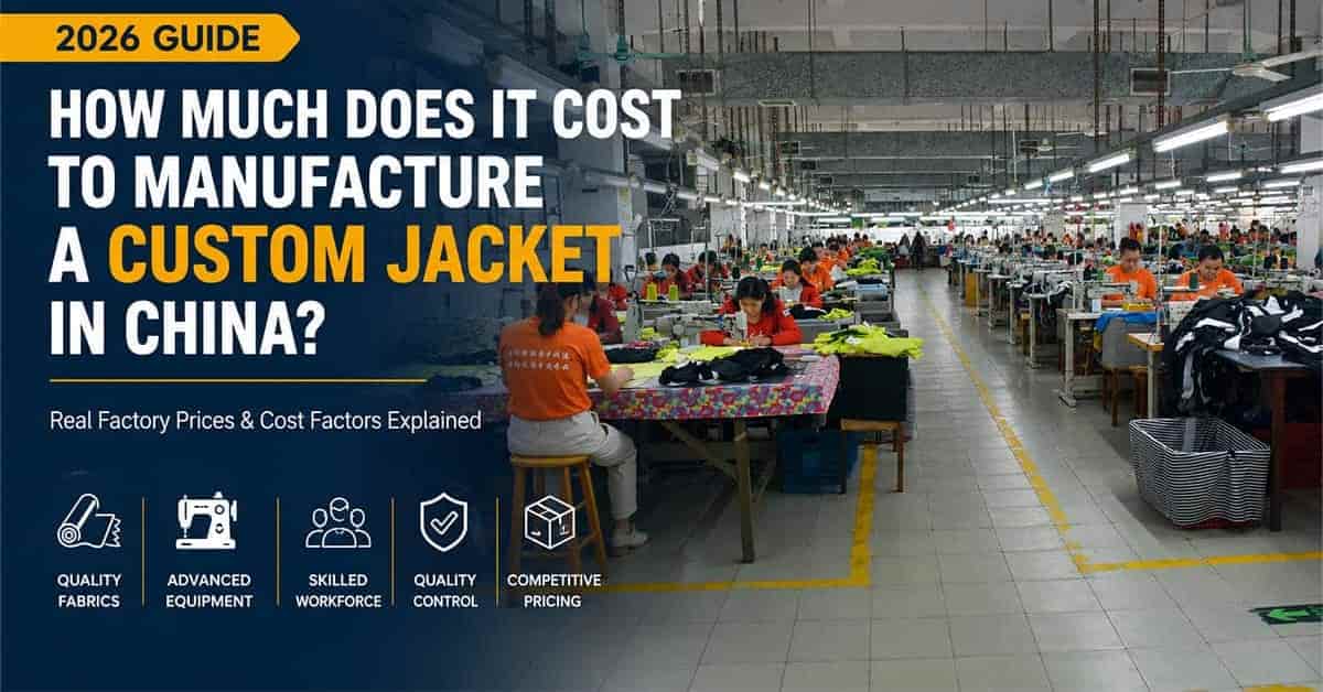 ¿Cuánto cuesta fabricar una chaquepersonalizada en China en 2026